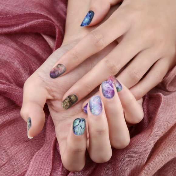 🌟 Holiday Clearance! 10 Nail Foil Transfer Stickers, Nail Decals - Picture 5 of 7